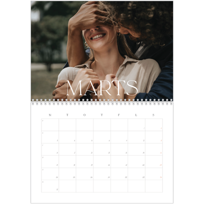 Fotokalender A4 dobbelt (30 x 40 cm) — Store billeder [Marts]