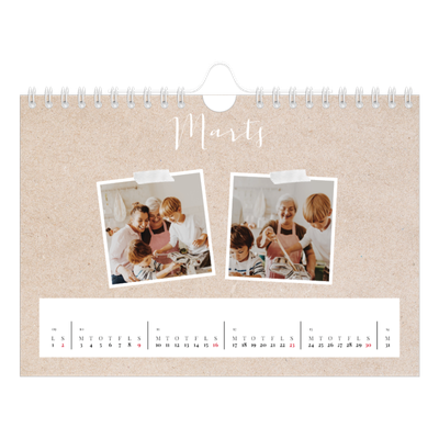 A5 Foto Kalender — Scrapbogs kalender [Marts]