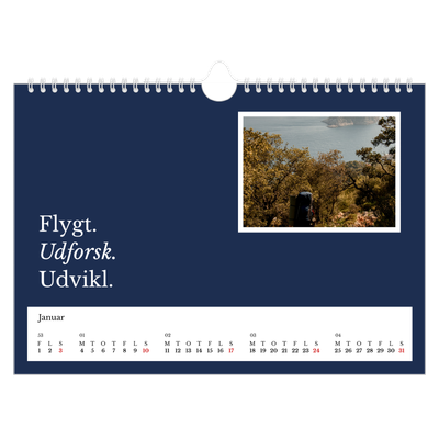 Fotokalender A4 — Redaktionel Jord [Januar]