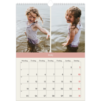 Årskalender A3 — Pastel kapitler [kalender forside]