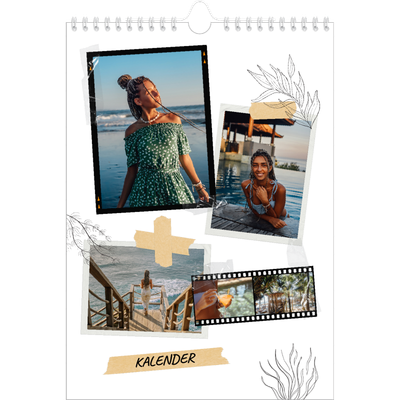 Fotokalender A4 (20 x 30 cm) — Scrapbook stil [kalender forside]