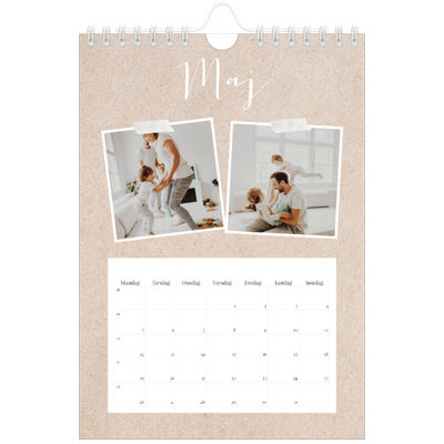 A5 Foto Kalender — Scrapbogs kalender [kalender forside]