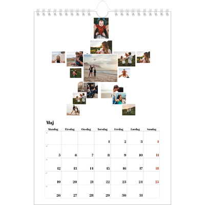 Fotokalender A4 (20 x 30 cm) — Collage shapes [kalender forside]