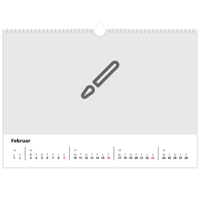 A3 Foto Kalender — Design selv [Februar]