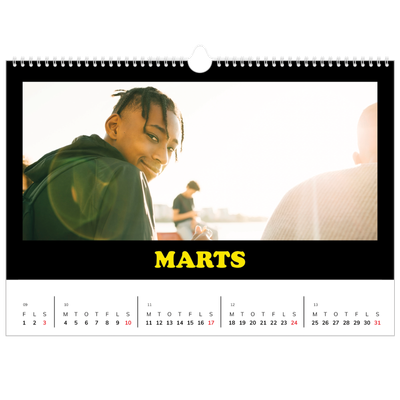 A3 Foto Kalender — Sjov type [Marts]