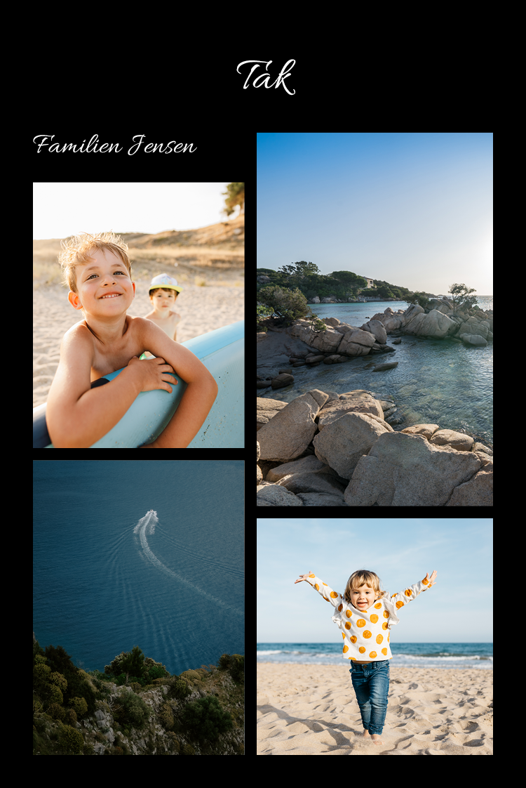 Takkekort — Fra os alle sammen