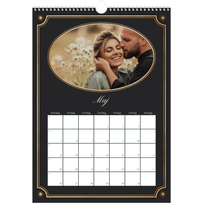 Årskalender A3 — Vintage klassisk [kalender forside]