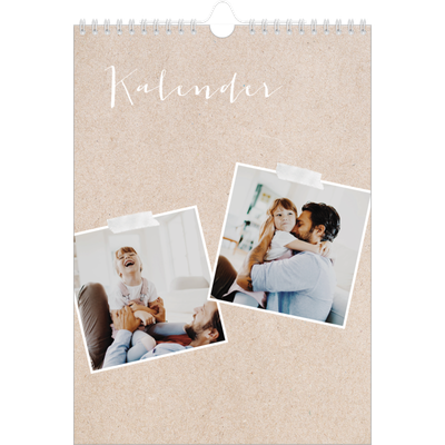 Fotokalender A4 (20 x 30 cm) — Scrapbogs kalender [kalender forside]