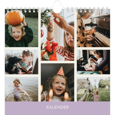 Årskalender kvadratisk — Pastel kapitler [kalender forside]
