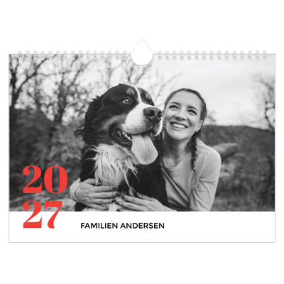 Fotokalender A4 — Et fantastisk år [kalender forside]