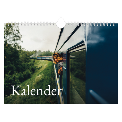Fotokalender A4 — Simpel serif [kalender forside]