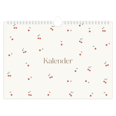 Fotokalender A4 — Kirsebærlykke [kalender forside]