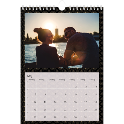 Fotokalender A4 (20 x 30 cm) — Geometrisk [kalender forside]