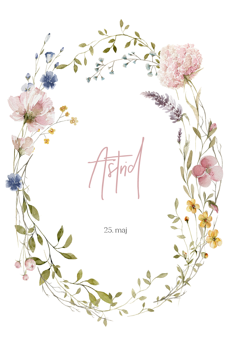 Kort — Glæde i blomstring