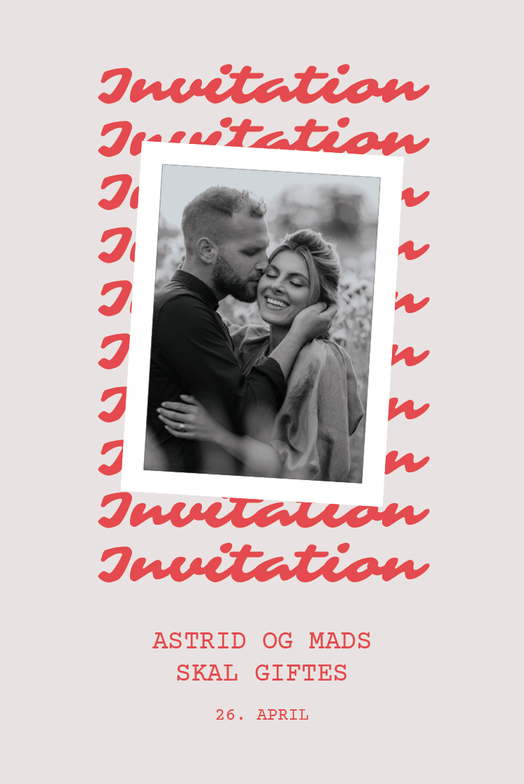 Invitationer — Signeret tryk