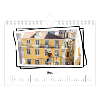 A5 Foto Kalender — Albums øjeblik [Marts]