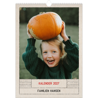 Årskalender A3 — Stempeleffekt [kalender forside]