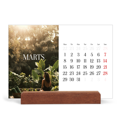 Staffeli kalender - liggende  — Endeløs flugt [Marts]