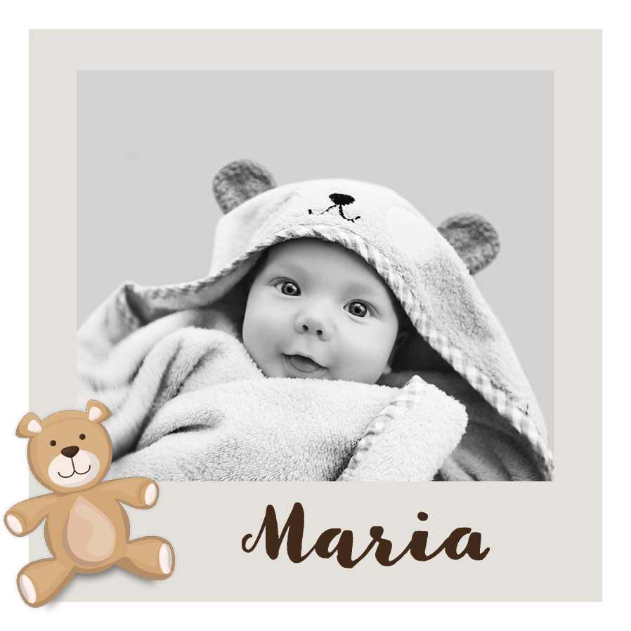 Invitationer — Lille teddybjørn