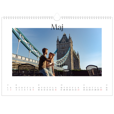 A3 Foto Kalender — Min rejseskildring [Maj]