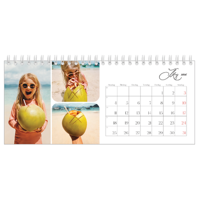 Bordkalendere — Øjebliksbilleder og skrift [kalender forside]