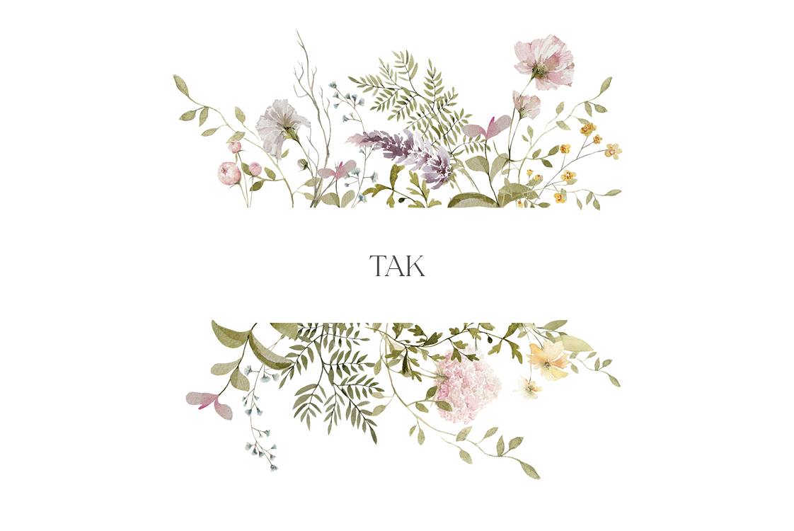 Takkekort — Glæde i blomstring