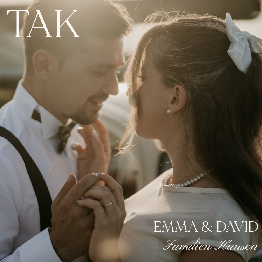 Takkekort — Serif og øjebliksbilleder