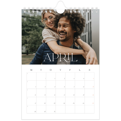 A5 Foto Kalender — Store billeder [April]