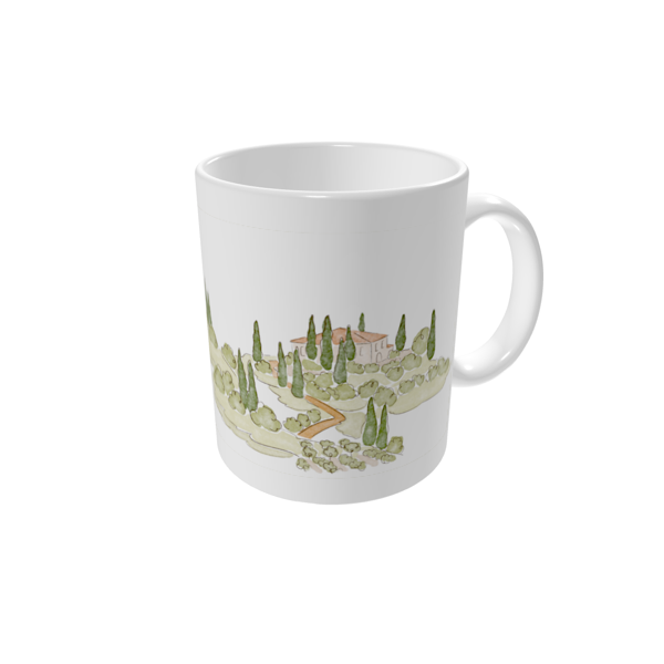 Krus med billede — Akvareldestination