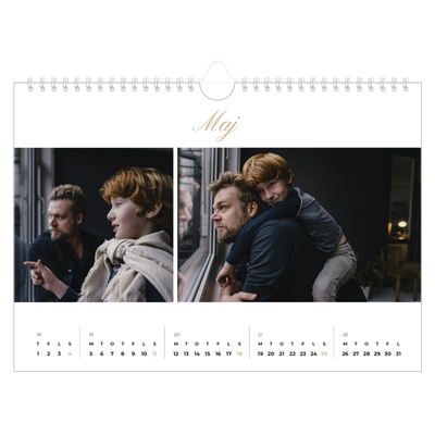 Fotokalender A4 — Fotolister [kalender forside]
