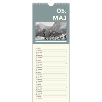 Køkkenkalender  — Moderne og dristig [kalender forside]