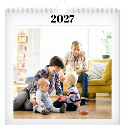 Årskalender kvadratisk — Avisstil [kalender forside]