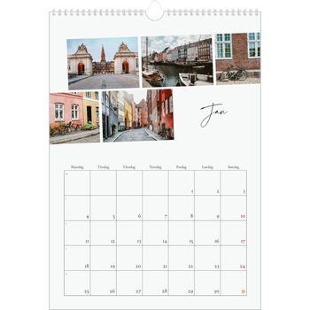 A3 Foto Kalender — Byferie (hvid)