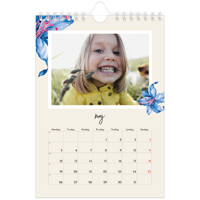 A5 Foto Kalender — Malte blomster [kalender forside]