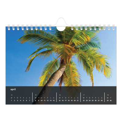 A5 Foto Kalender — Transparent kalender [April]