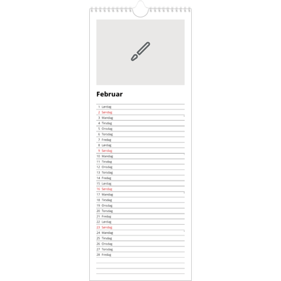 Køkkenkalender  — Design selv [Februar]