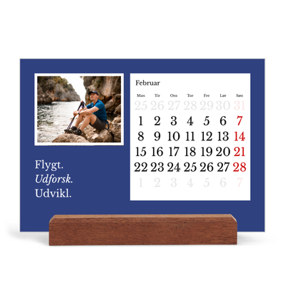 Staffeli kalender - liggende  — Redaktionel Jord [Februar]