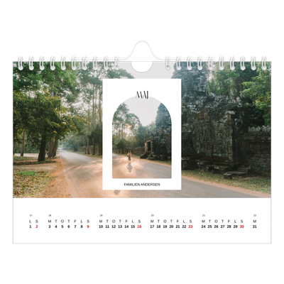A5 Foto Kalender — Den åbne bue [Maj]