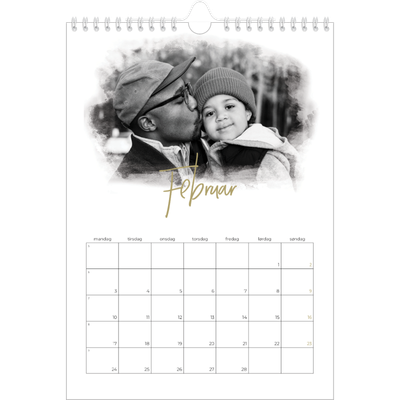 Fotokalender A4 (20 x 30 cm) — Diffuse billederammer [Februar]