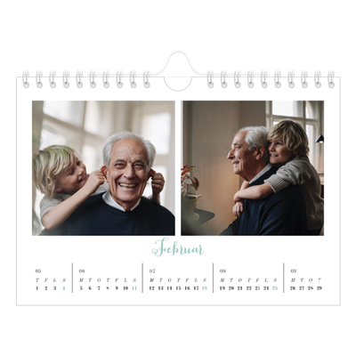 A5 Foto Kalender — Hej verden [Februar]