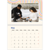 Fotokalender A4 dobbelt (30 x 40 cm) — Retro striber [kalender forside]