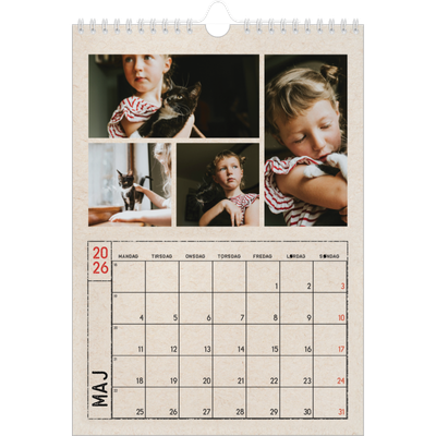 Fotokalender A4 (20 x 30 cm) — Stempeleffekt [kalender forside]