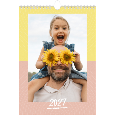Fotokalender A4 (20 x 30 cm) — Farverig kalender [kalender forside]