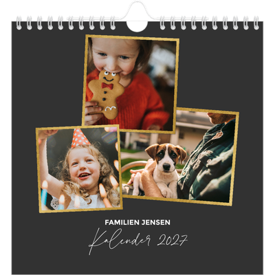Årskalender kvadratisk — Gode minder [kalender forside]