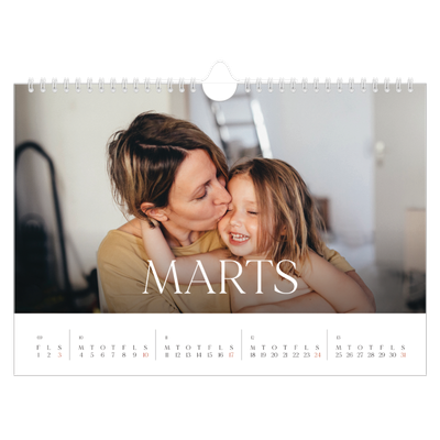 Fotokalender A4 — Tolv store måneder [Marts]