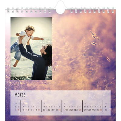 Årskalender kvadratisk — Tilbage til naturen [Marts]