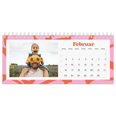 Bordkalendere — Farveglad mønster [Februar]
