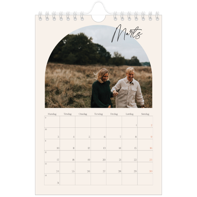 A5 Foto Kalender — Buet billederamme [Marts]