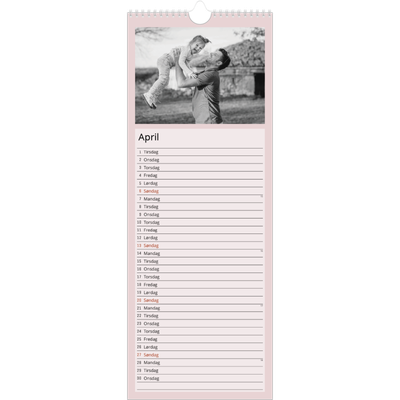 Køkkenkalender  — Nordiske farver [April]