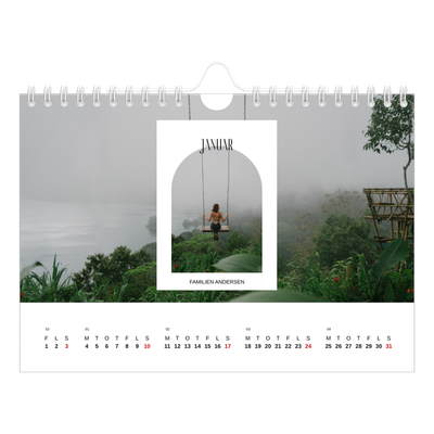 A5 Foto Kalender — Den åbne bue [Januar]